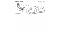 14102-78202 BBQ Burner - Broil King