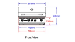 Bull Angus Built In LPG Gas BBQ -Deals Grill BBQs Store Bull Angus Front View 1000x563 1