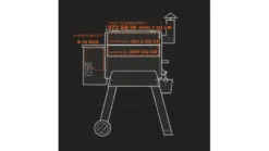 Traeger - Pro 22 Pellet BBQ - Free Cover & Folding Front Shelf -Deals Grill BBQs Store Interior20Dimensions 1000x563 2