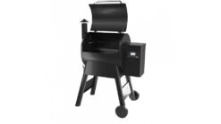 Traeger - Pro D2 575 Pellet BBQ - Free Cover & Folding Front Shelf -Deals Grill BBQs Store P57520Blck LidOpen 1000x563 1
