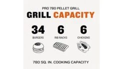 Traeger - Pro D2 780 Pellet BBQ - Free Cover & Folding Front Shelf -Deals Grill BBQs Store Pro20780 1000x563 1
