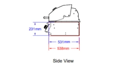 Bull Angus Built In LPG Gas BBQ -Deals Grill BBQs Store bull angus side view 1000x563 1