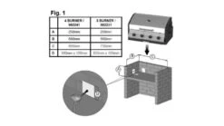Cadac Meridian 3 Burner Built In Gas BBQ -Deals Grill BBQs Store dimensions built in 2 1000x563 1
