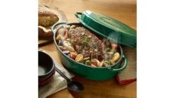 Big Green Egg Enamelled Cast Iron Dutch Oven 5.2L -Deals Grill BBQs Store enameled dutch oven 1000x563 1