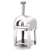 Fontana - Margherita Gas Pizza Oven With Trolley - Stainless Steel