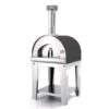 Fontana - Margherita Wood Pizza Oven With Trolley - Anthracite -Deals Grill BBQs Store margherita20trolley20wood20anthracite202 1000x563 1
