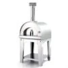 Fontana - Margherita Wood Pizza Oven With Trolley - Stainless Steel -Deals Grill BBQs Store margherita20trolley20wood20stainless20steel 1000x563 1