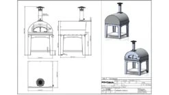 Fontana - Marinara Wood Pizza Oven With Trolley - Stainless Steel -Deals Grill BBQs Store marinara20trolley20wood20SS202 1000x563 1