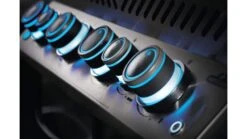 Napoleon Prestige P665RSIBPSS-3 Gas BBQ - Free Rotisserie And Cover -Deals Grill BBQs Store prestige lights blue 1000x563 3