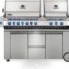 Napoleon Prestige PRO825RSBIPSS-3-GB Gas BBQ - Free Rotisserie And Cover -Deals Grill BBQs Store pro 825 front lights on 1000x563 1