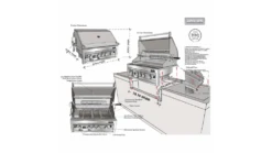 Sunstone Sun Series 4 Burner Built In Gas BBQ -Deals Grill BBQs Store sun series 4 burner assembly 1 1000x563 1
